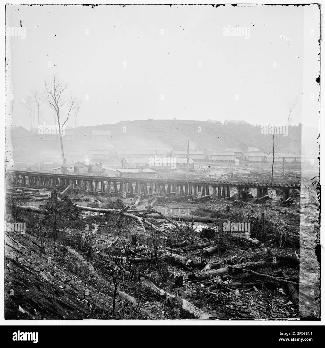 Johnsonville, Tennessee. Federal supply depot. Civil war photographs