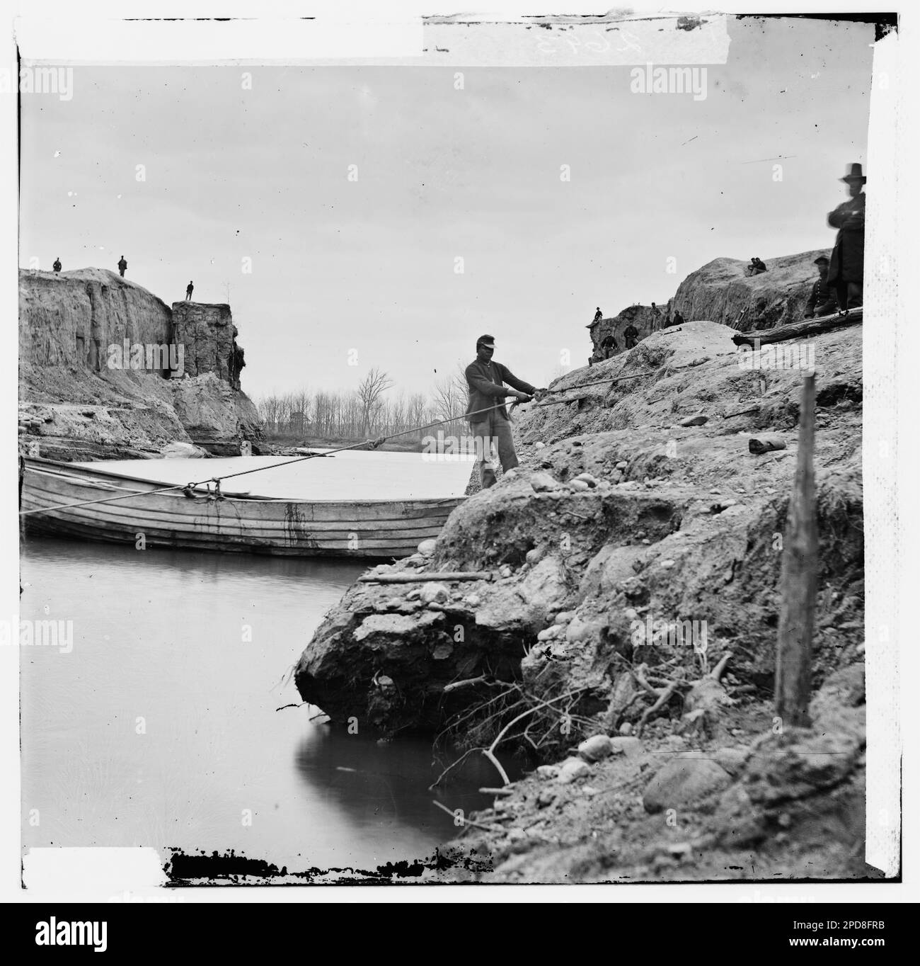 Dutch Gap, Virginia. View of completed canal. Civil war photographs, 18611865 . United States