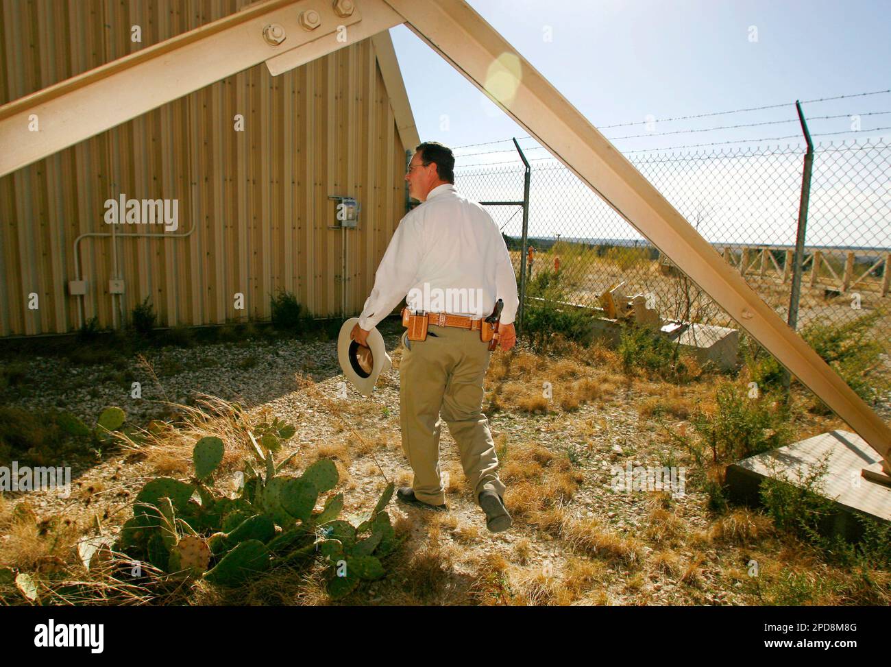 ** ADVANCE FOR WEEKEND MARCH 2526 ** Schleicher County Sheriff David Doran patrols the