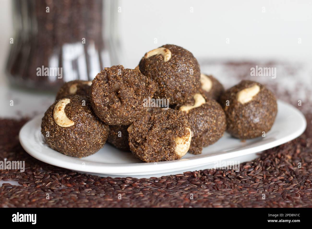 Poongar rice laddu. A healthy snack or ladoo made of poongar rice