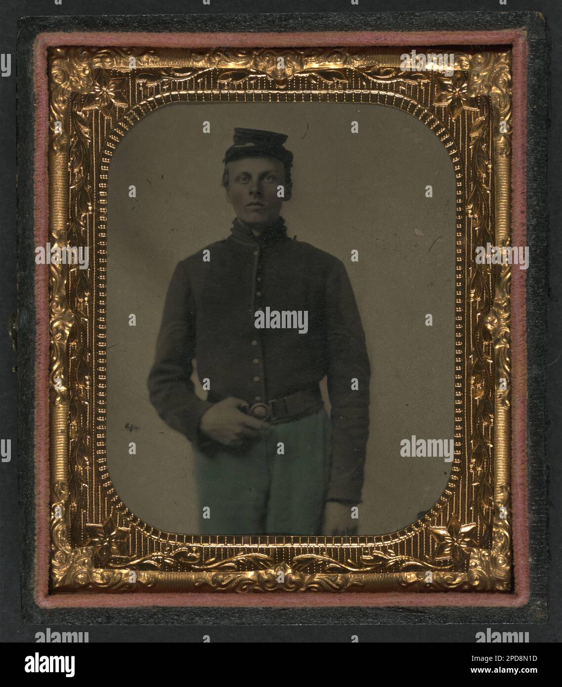 Unidentified soldier in Union corporal uniform and forage cap. Liljenquist Family Collection of