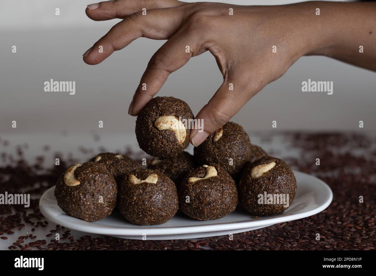Poongar rice laddu. A healthy snack or ladoo made of poongar rice
