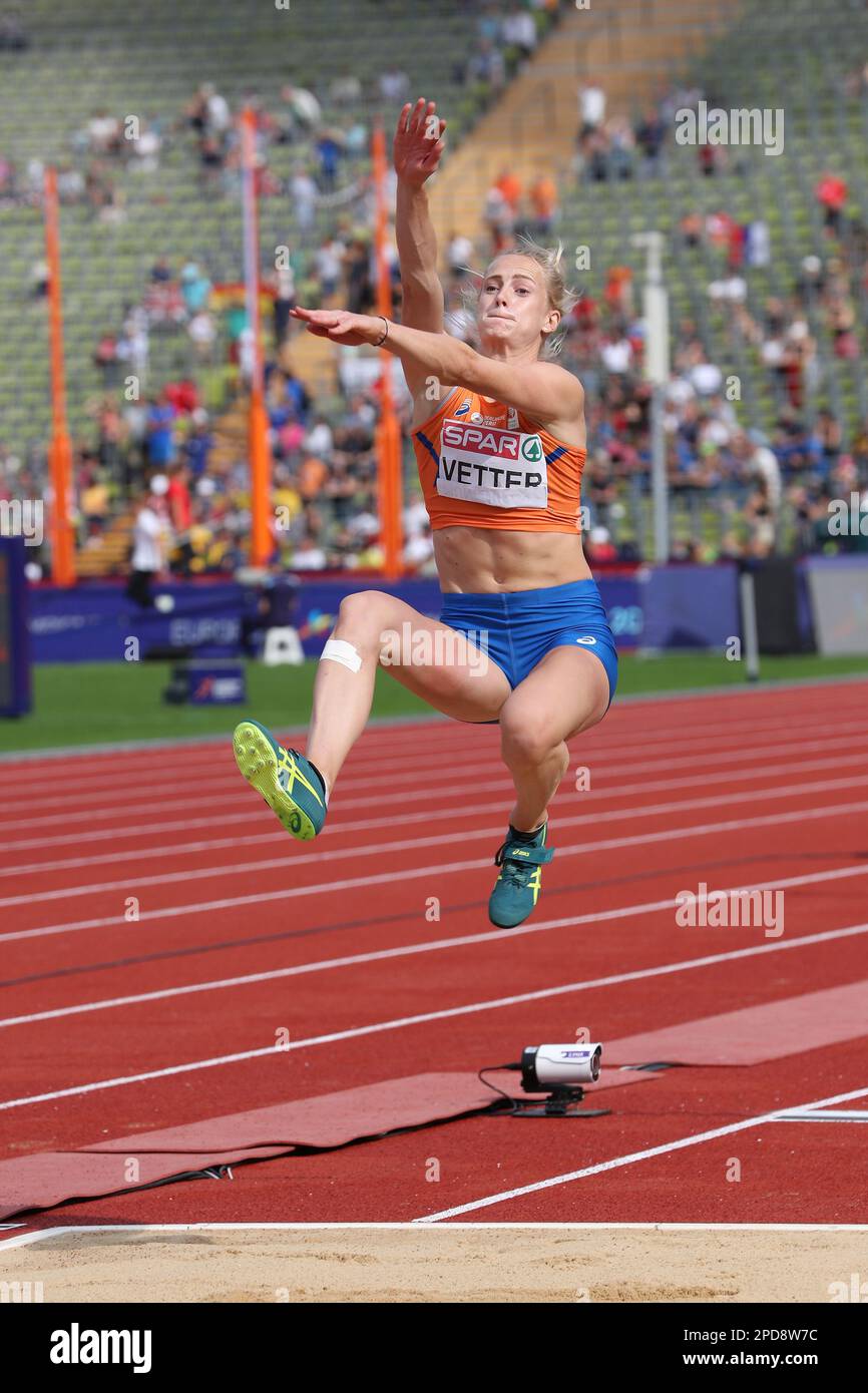 Anouk VETTER in the Long Jump during the Heptathlon at the European