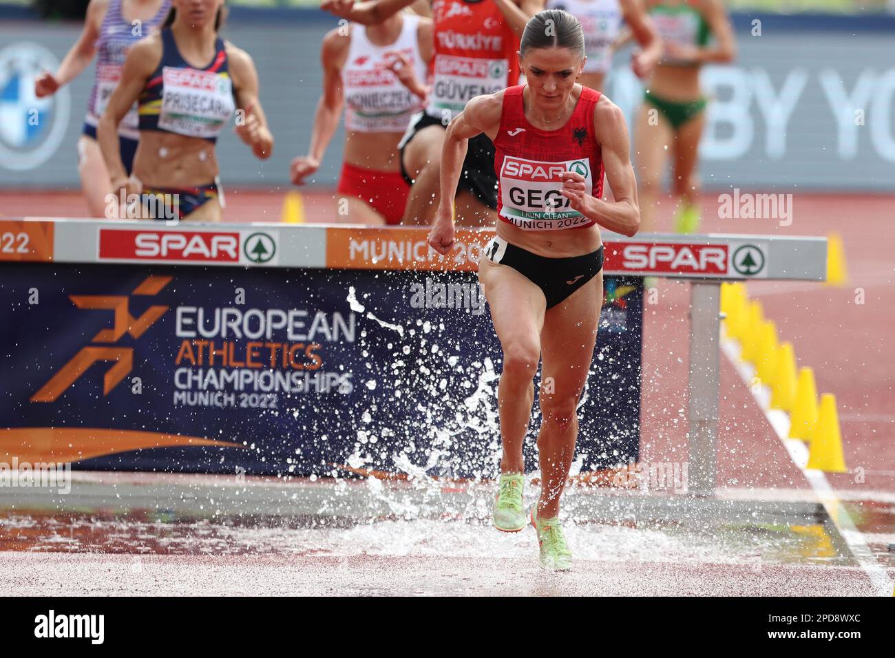 Luiza GEGA in the 3000m steeplechase heats at the European Athletics Championship 2022 Stock Photo