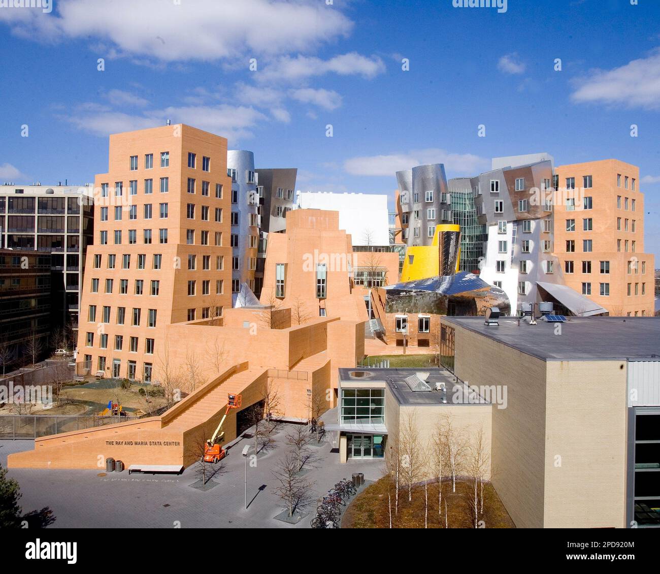 The unusual architecture of the Stata Building on the campus of MIT is ...