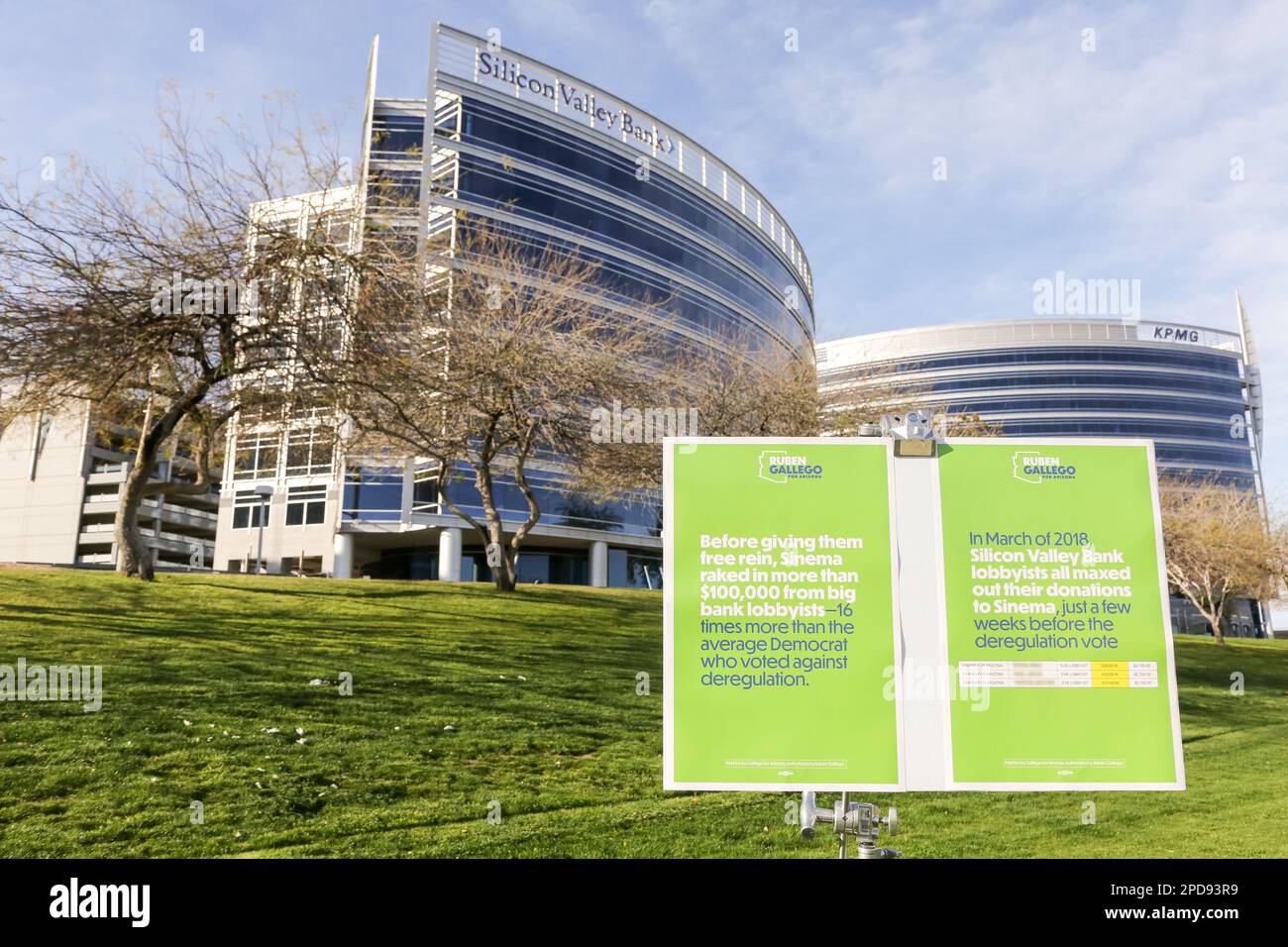 Tempe, Arizona USA on March 14, 2023. Silicon Valley BankÕs (SVB) Tempe