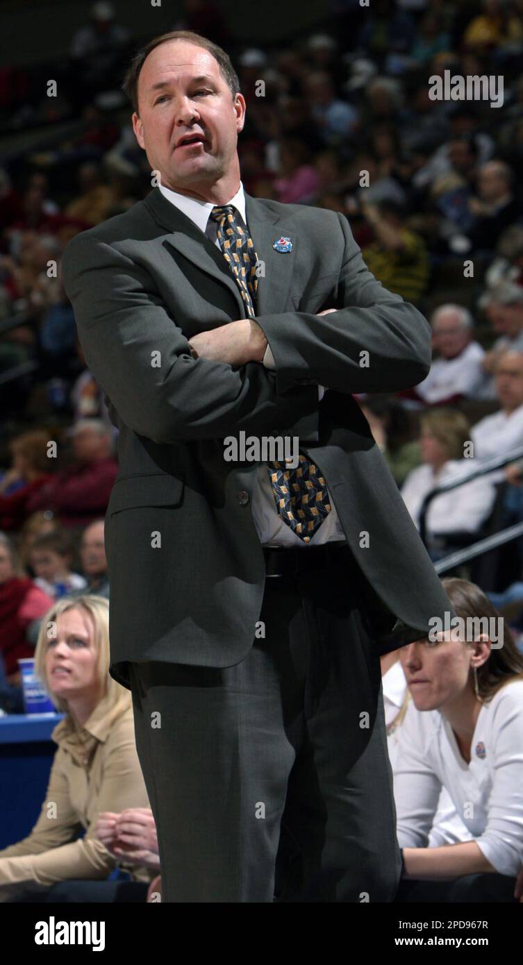 BYU head coach Jeff Judkins looks on in the first half of his team's