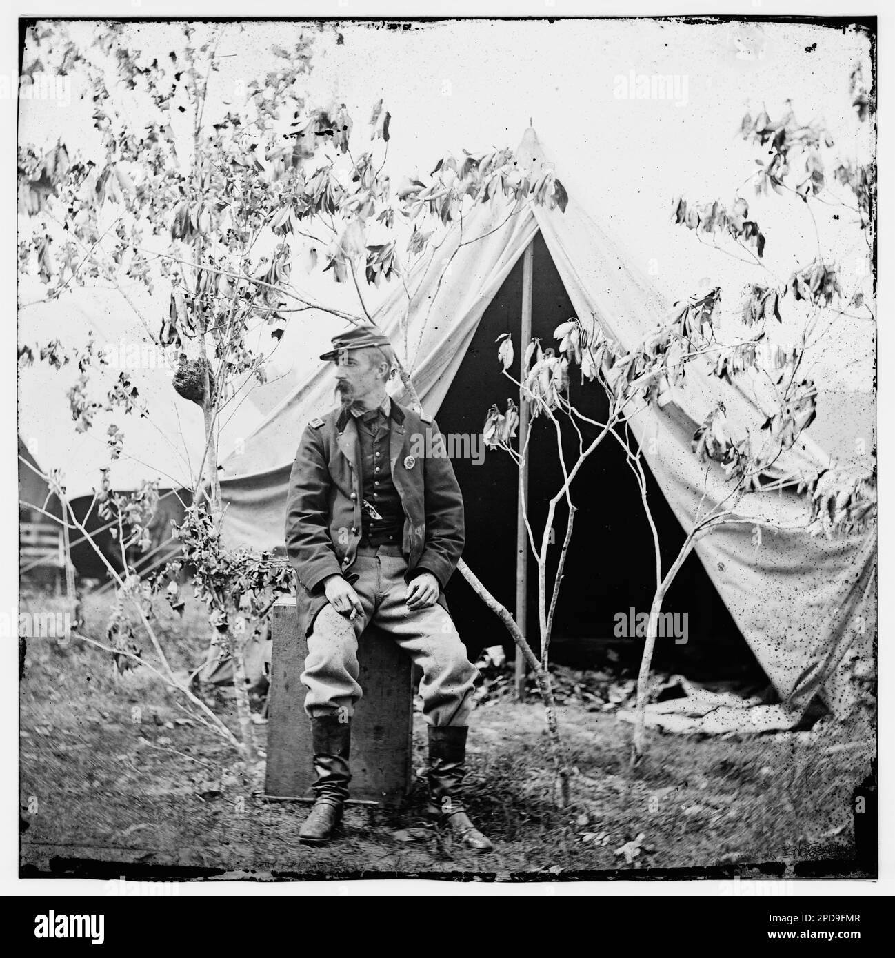 Captain Francis M. Bache, 16th U.S. Infantry. Civil war photographs