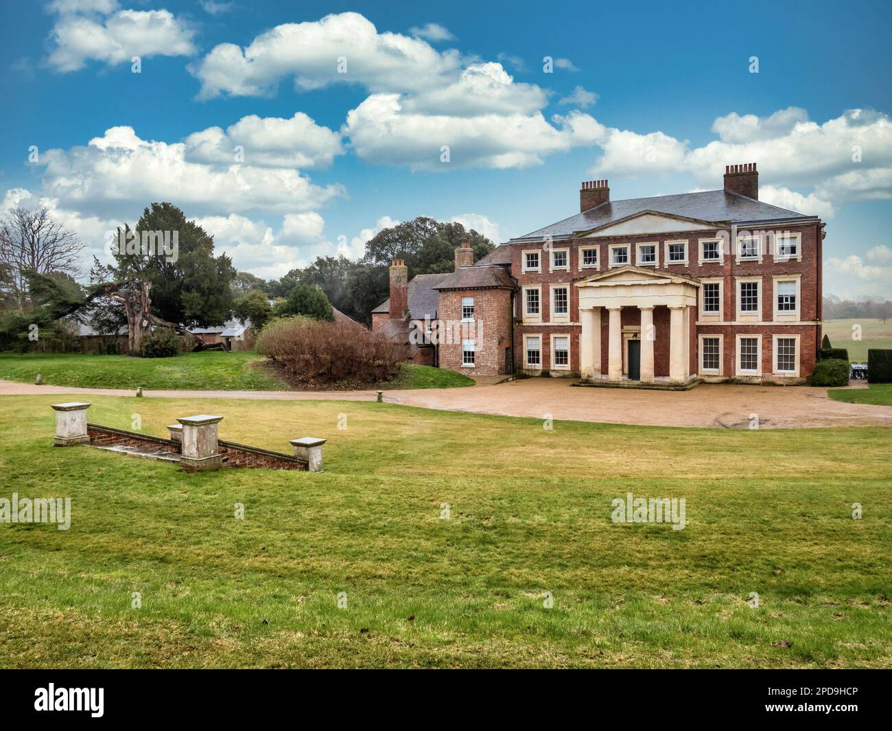 The image is of the 18th century Goodnestone Queen Anne style Manor
