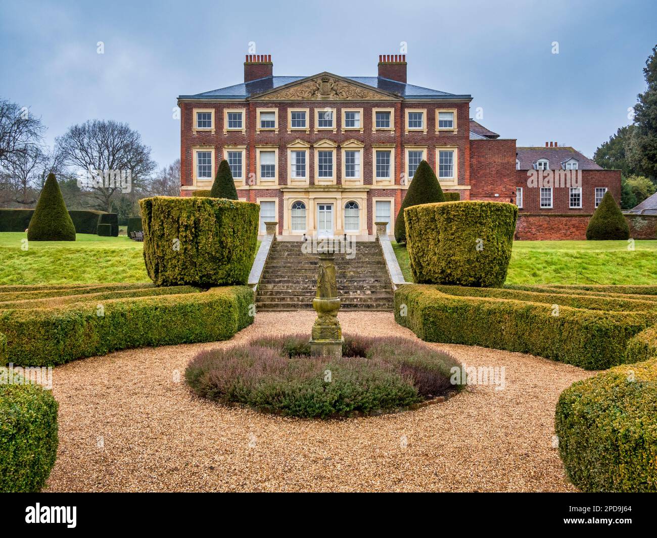 The image is of the 18th century Goodnestone Queen Anne style Manor