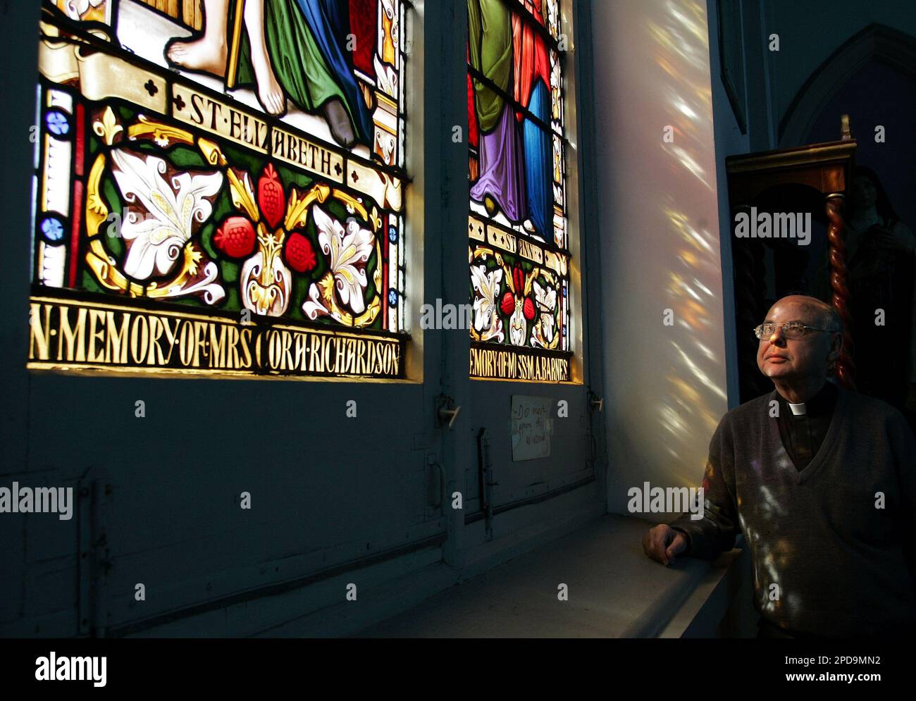 Father Teodoro Agudo poses inside Saint Theresa of Avila Church Feb. 15