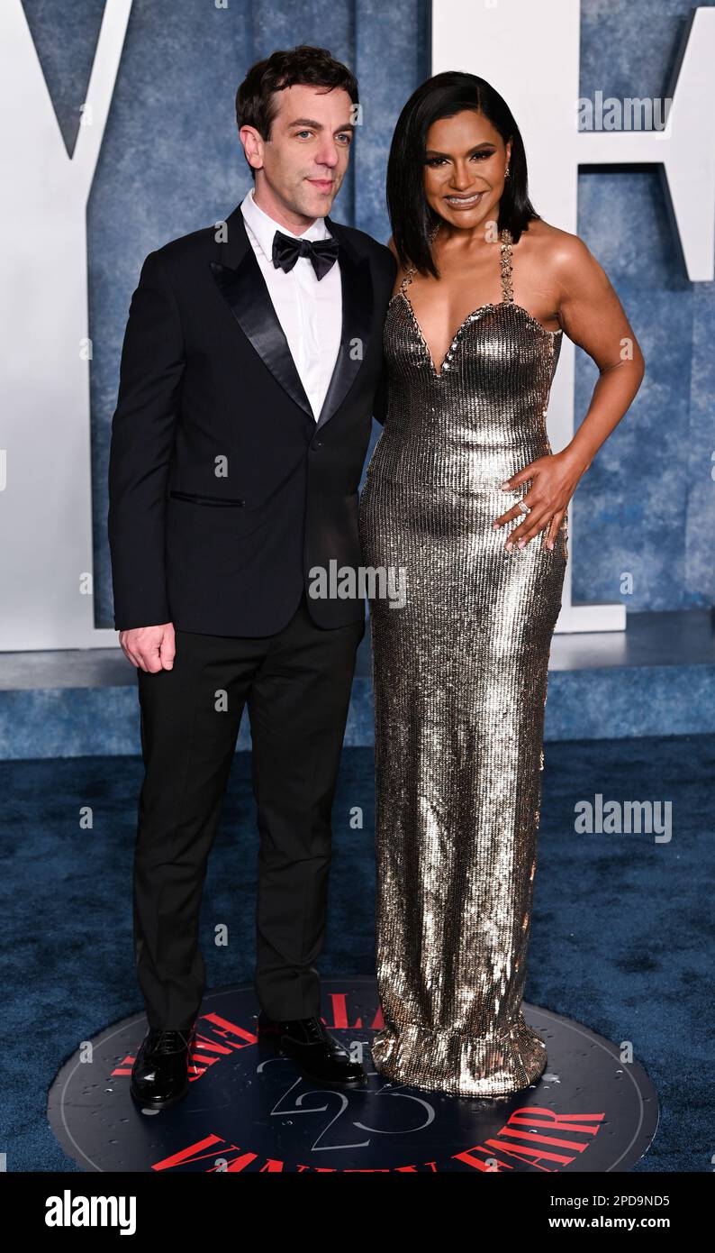 Los Angeles, USA. 13th Mar, 2025. Mindy Kaling and B.J Novak Los Angeles, USA. 13th Mar, 2025. Mindy Kaling and B.J Novak
