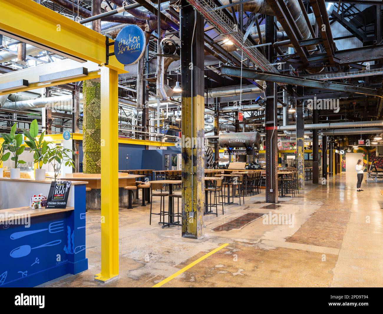 City Foundry STL Food Hall Stock Photo Alamy