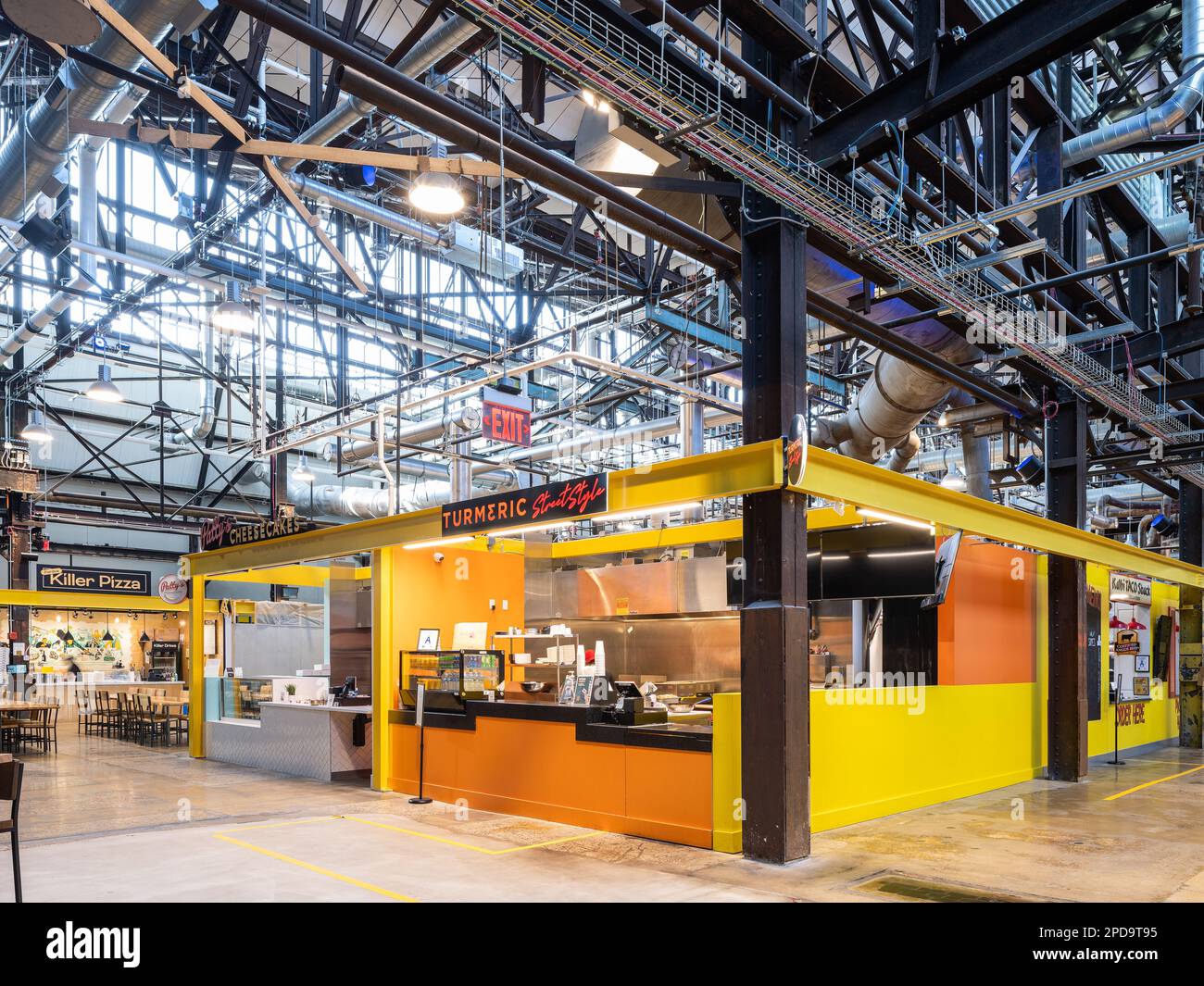 City Foundry STL Food Hall Stock Photo Alamy