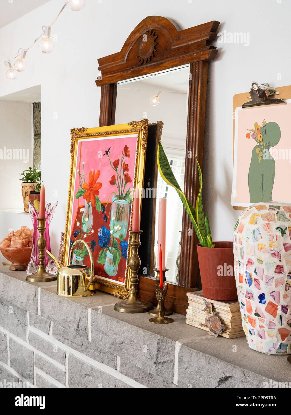 Residential interior- living room Stock Photo