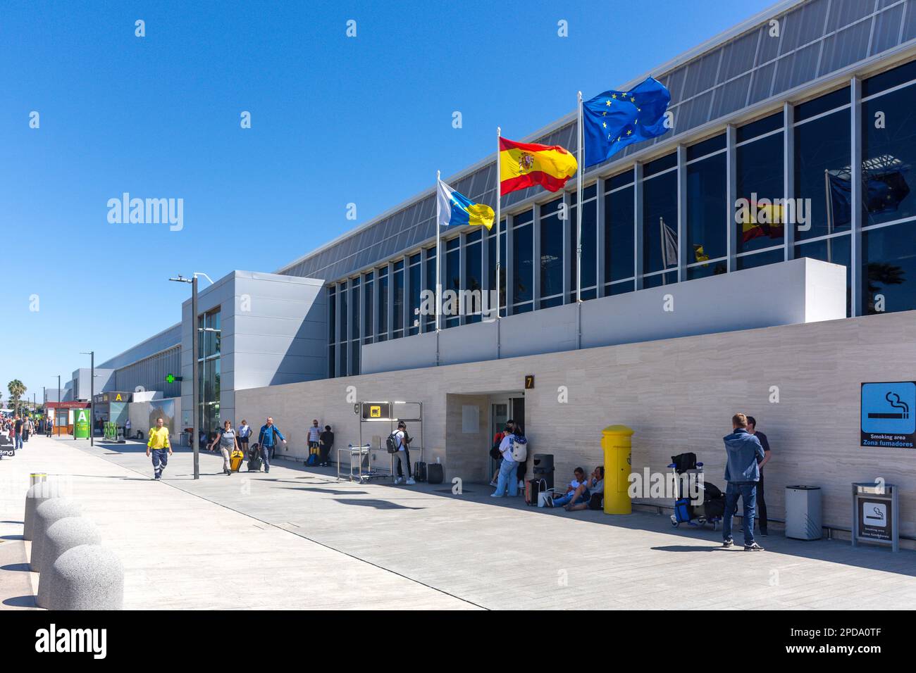 Departure terminal entrance, Tenerife South Airport (Aeropuerto de