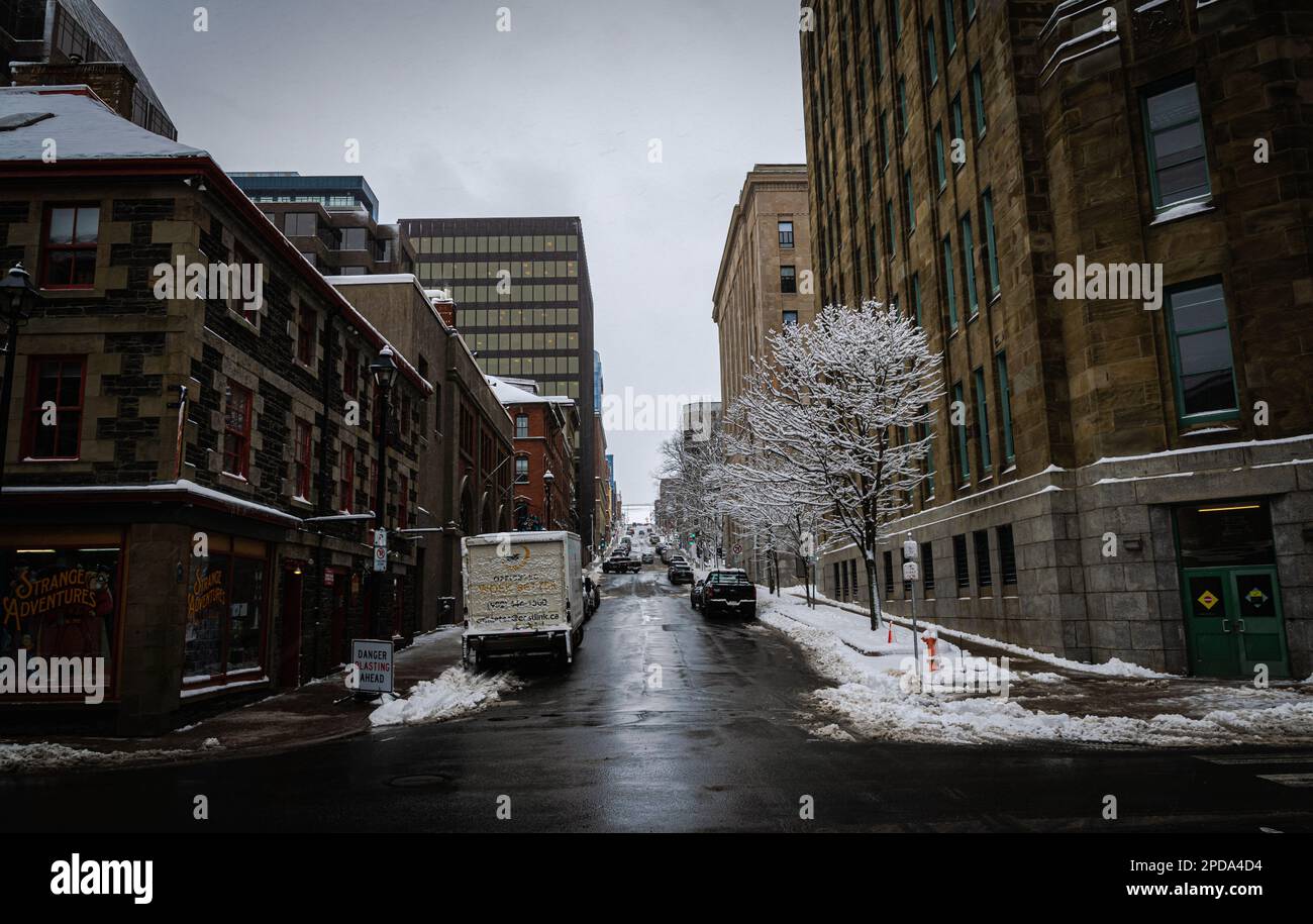 photo looking up prince street from lower water street in depths of(07)