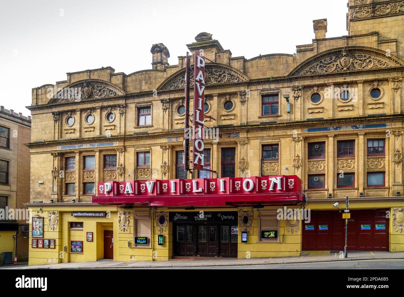 Entrance to the Pavillion Theatre, Renfield Street, Glasgow, Scotland