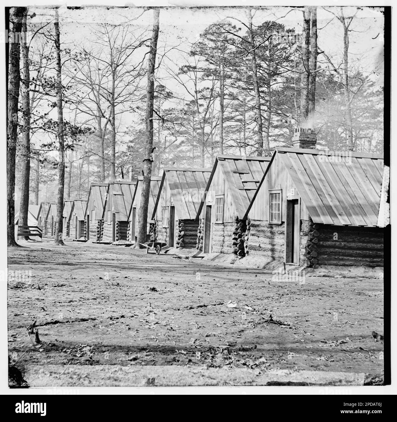Chapin's Bluff, Virginia (vicinity). Soldier's quarters at Chapin's