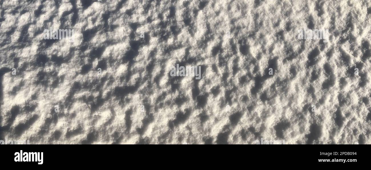 winter white snow, relief surface, abstract background Stock Photo