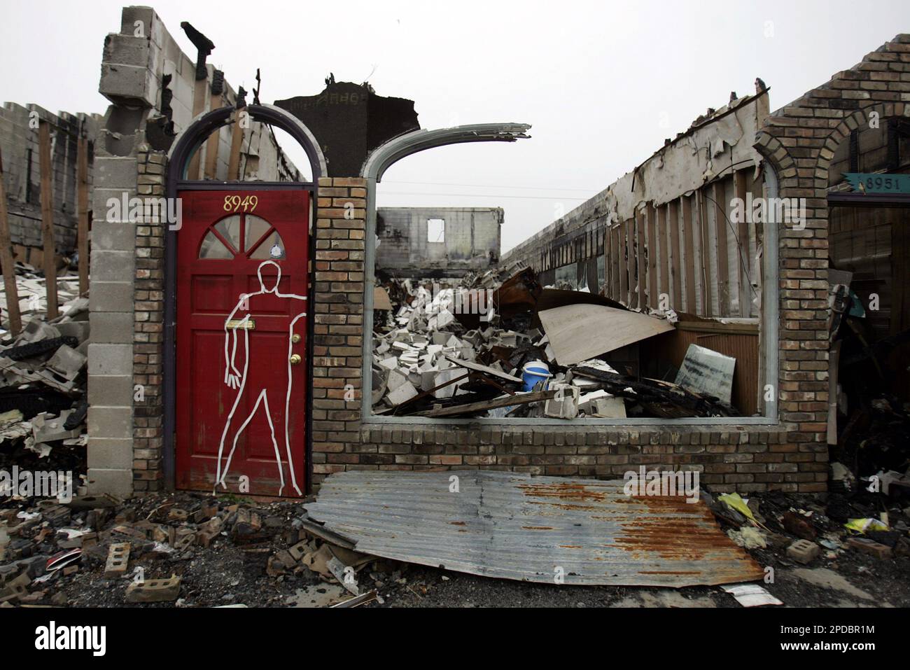 What is left of a business in St. Bernard Parish, La., that was