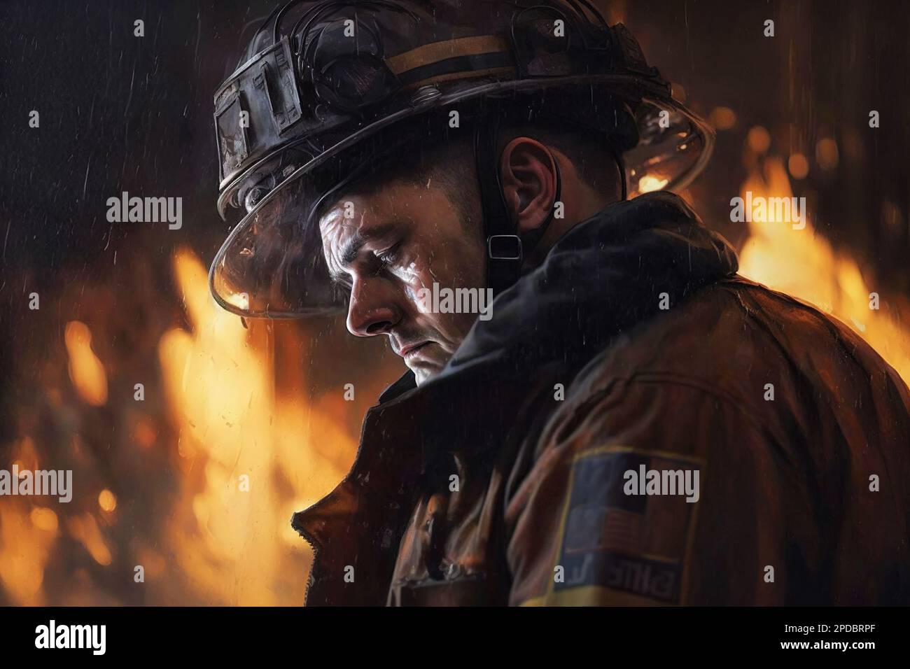 Tired face illustration hi-res stock photography and images - Alamy