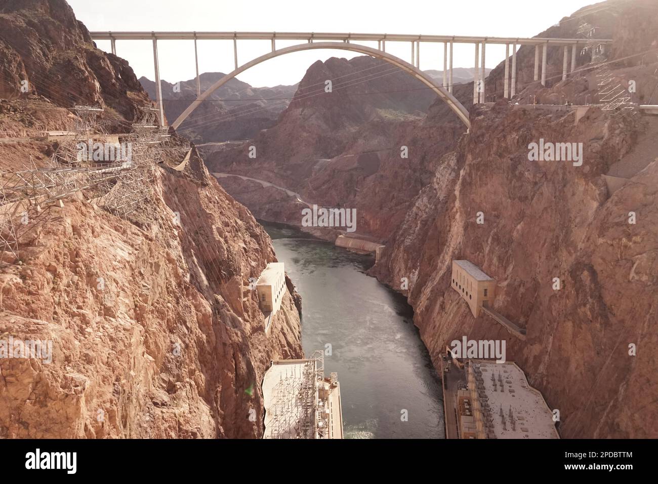 Hoover Dam, USA. 14th Mar, 2023. Photo taken on March 13, 2023 shows 