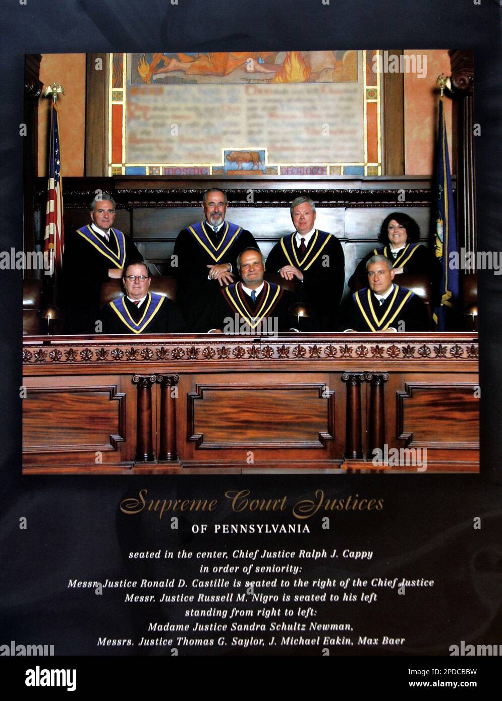 A page from a brochure entitled "The Supreme Court of Pennsylvania