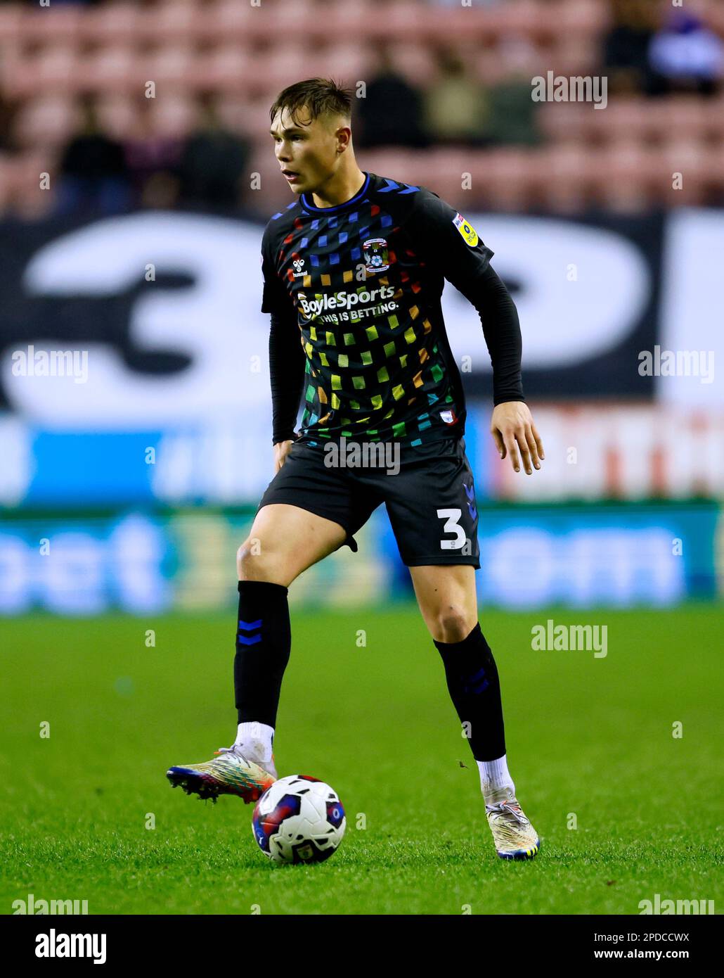 Coventry City's Callum Doyle during the Sky Bet Championship match at The DW Stadium, Wigan. Picture date: Tuesday March 14, 2023. Stock Photo