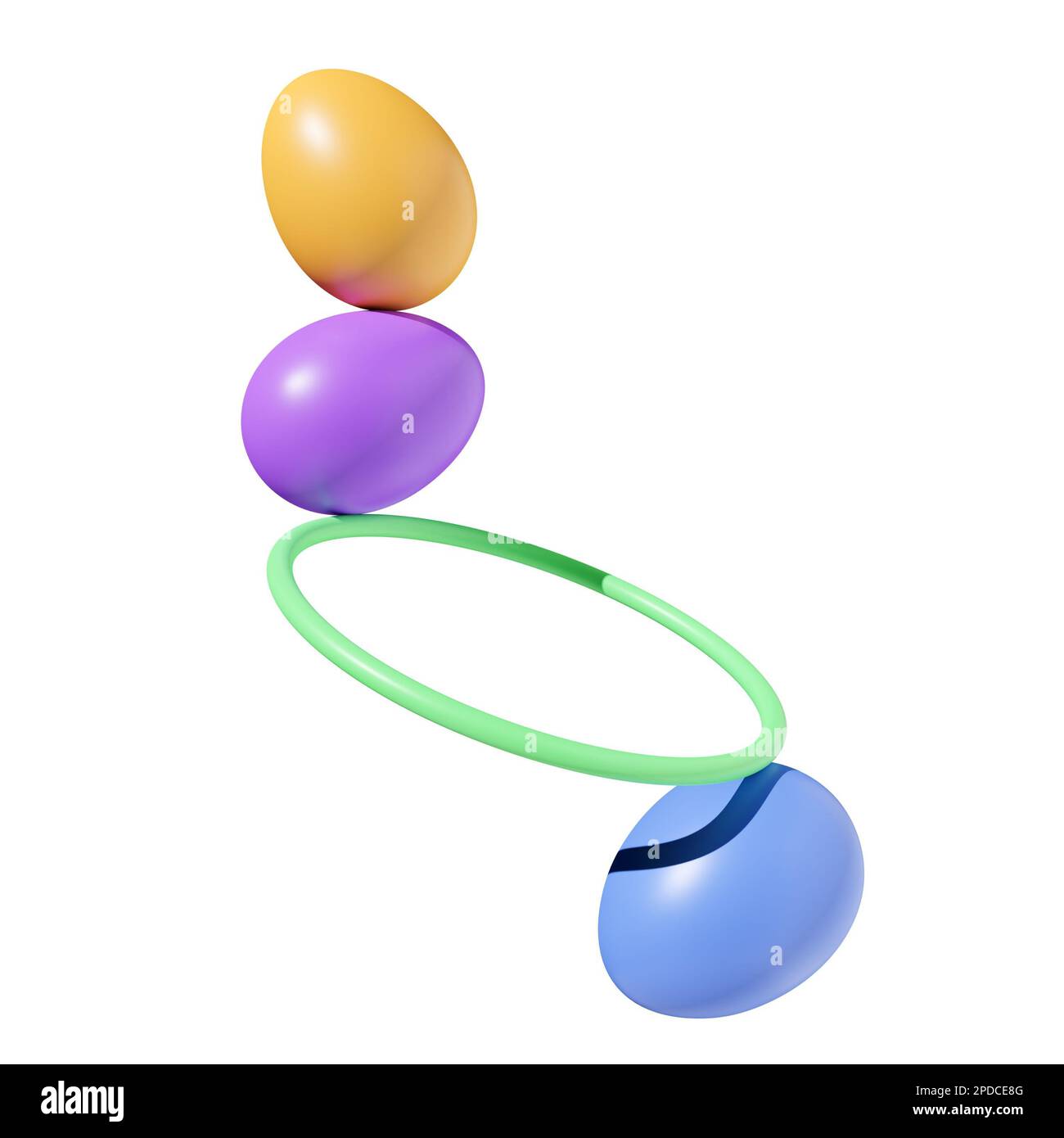 3d abstract pastel easter eggs hi-res stock photography and images - Alamy