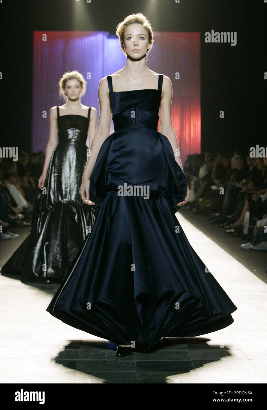 princess polly baby blue dress Zac Posen Deep-V Black Fringe Gown by Zac Posen main image 1