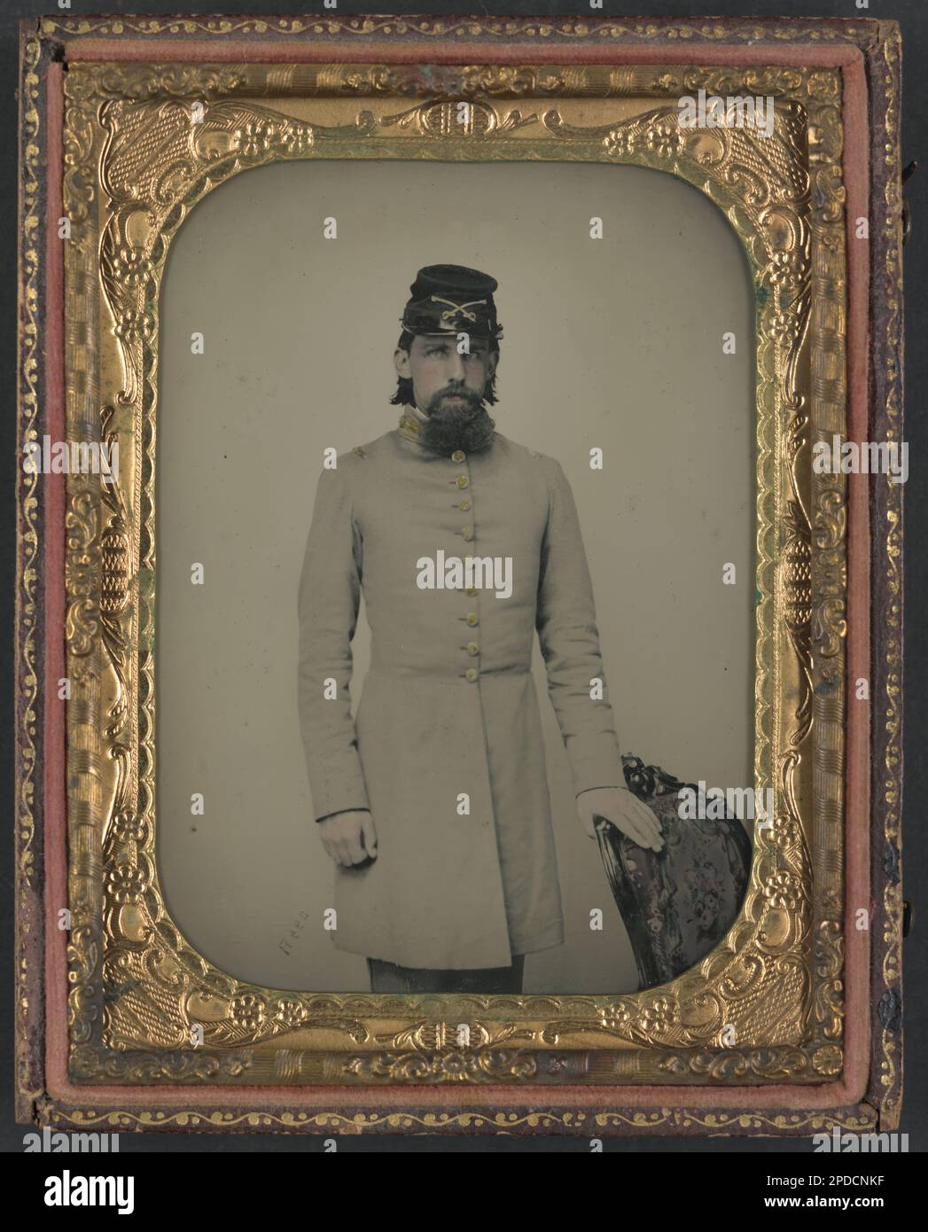 Private William Stone of Co. D, 2nd South Carolina Cavalry Regiment, in uniform / Rees