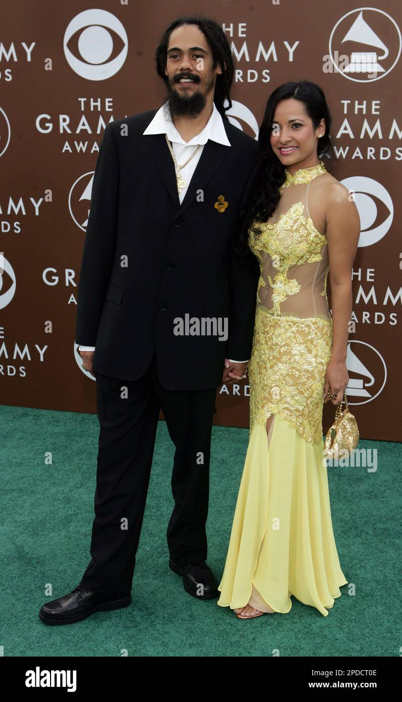 Musician Damian Marley, left, son of the late reggae superstar Bob