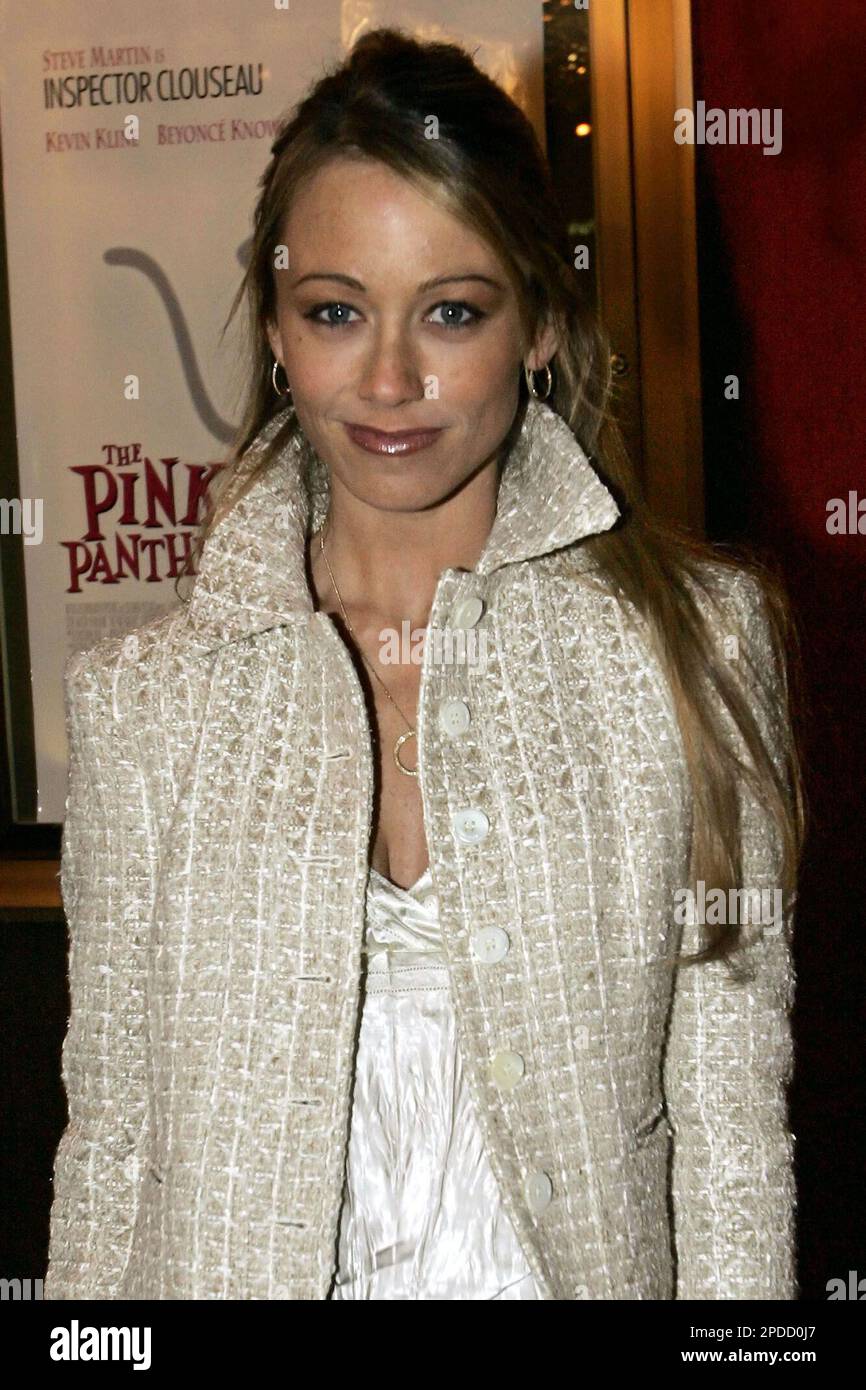 Actress Christine Taylor arrives at the movie premiere of &ldquo;The Pink
