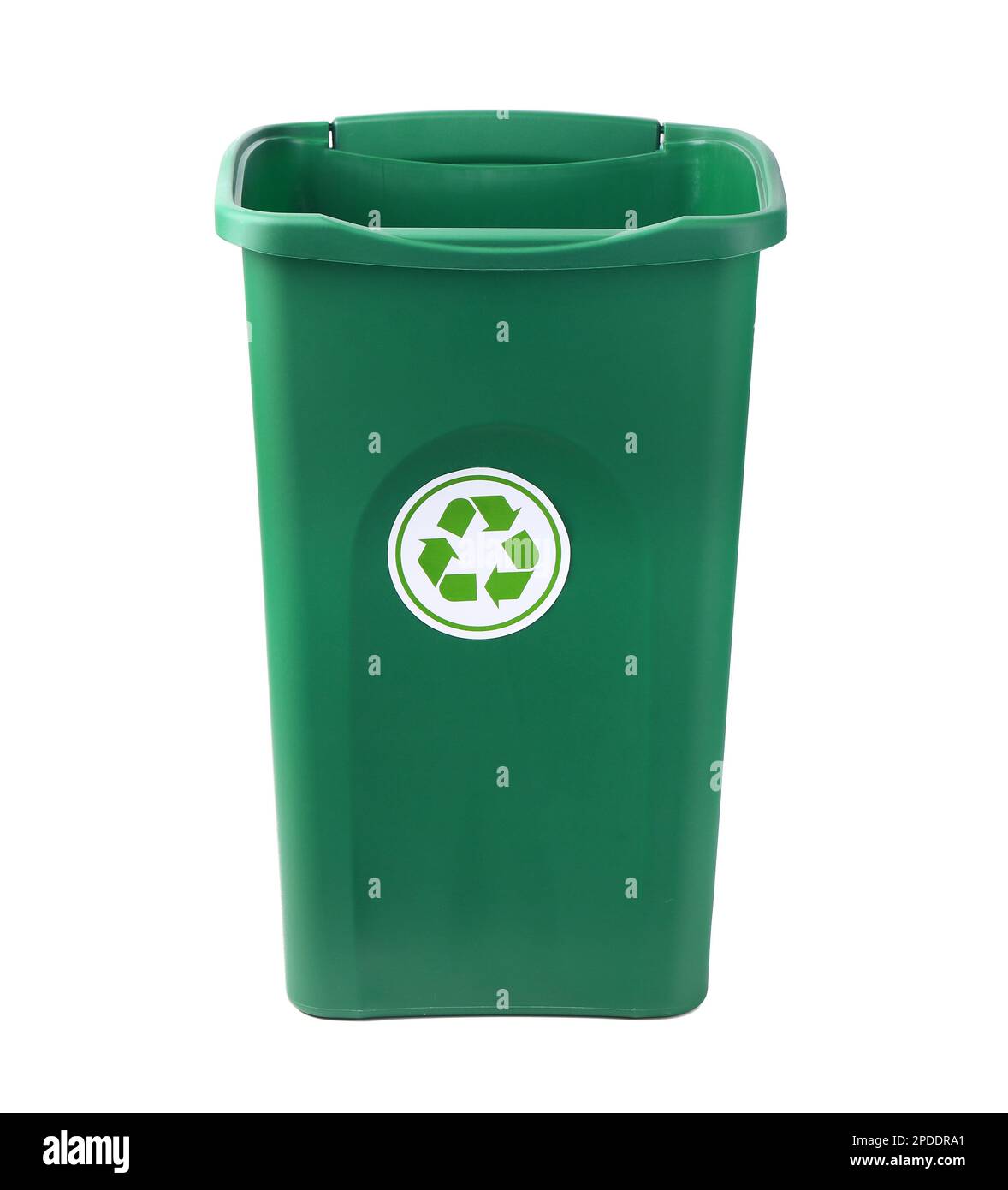 Recycle bin on white background Stock Photo - Alamy