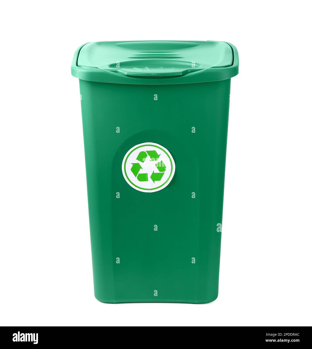 Recycle bin on white background Stock Photo - Alamy