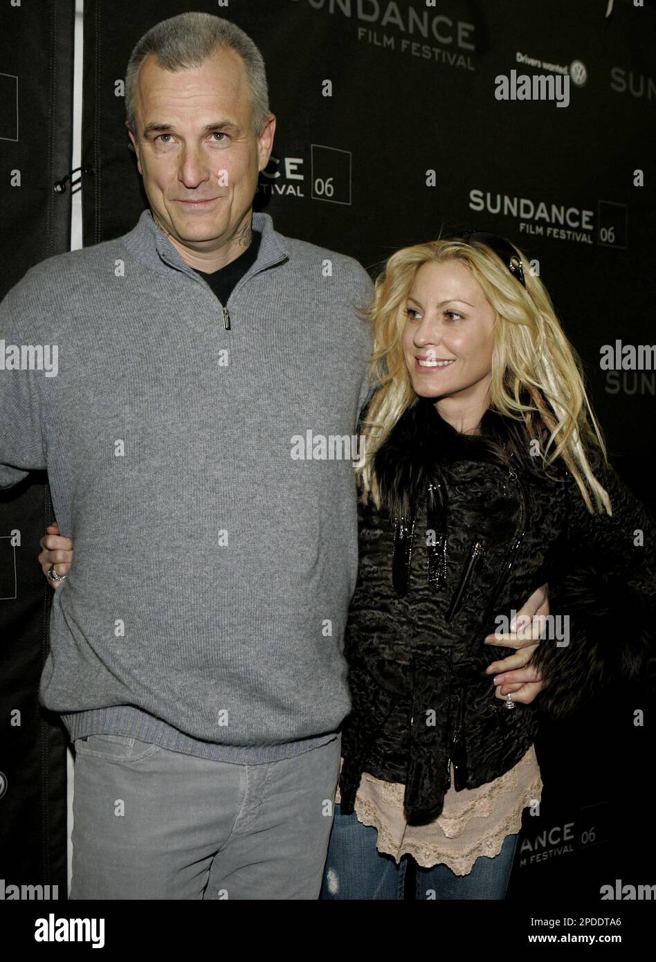 Nick Cassavetes director of "Alpha Dog" and his wife Heather Wahlquist, are  photographed as they arrive for the screening of the film during the  Sundance Film Festival in Park City, Utah, Friday,