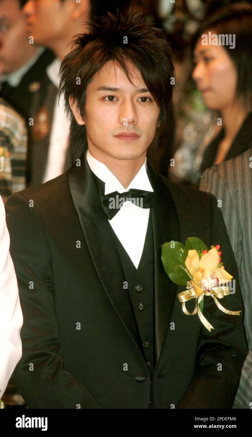 Japanese singeractor Hideaki Takizawa attends the opening ceremony of