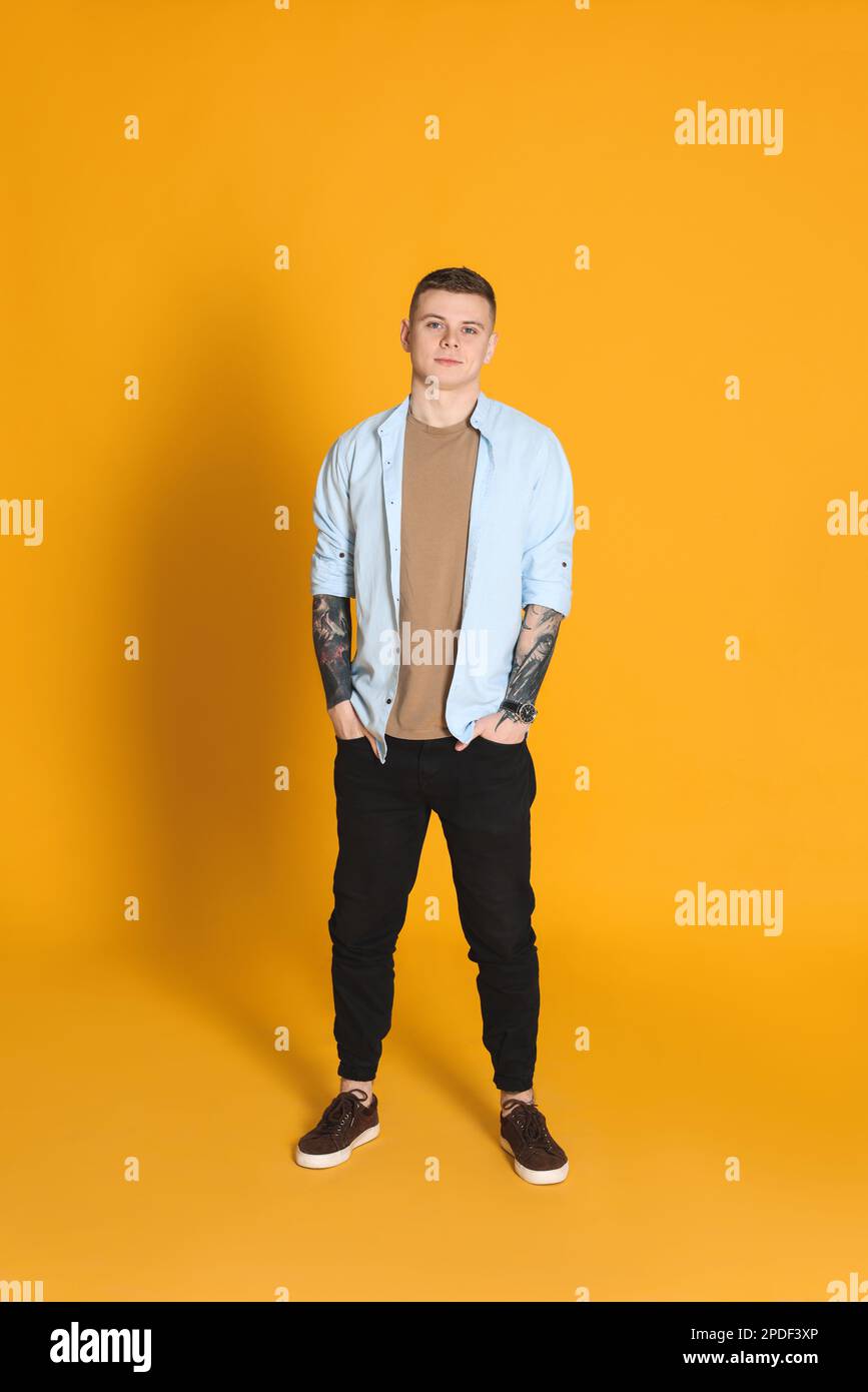 Full body tattoo young man hi-res stock photography and images - Alamy