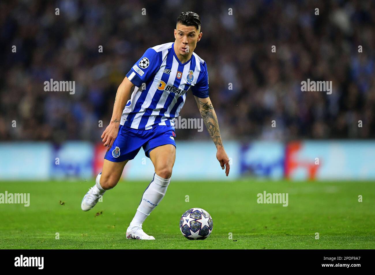 14th March 2023: Stadium of Dragoa, Porto, Portugal: Champions League football, FC Porto versus Inter Milan: Mateus Uribe of Porto Stock Photo