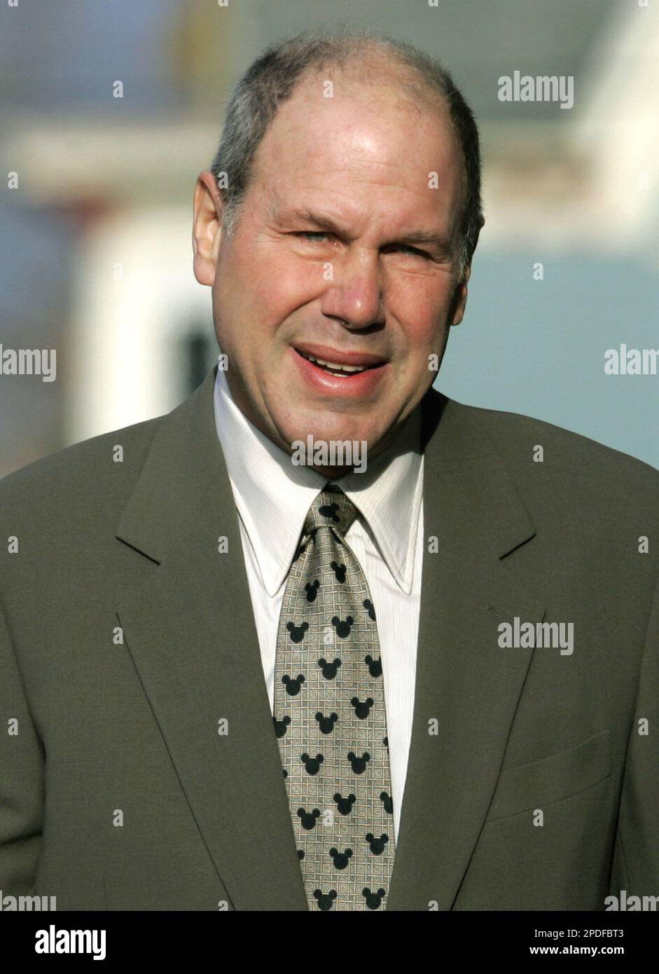 FILE **Disney CEO Michael Eisner sports a Mickey Mouse tie in 