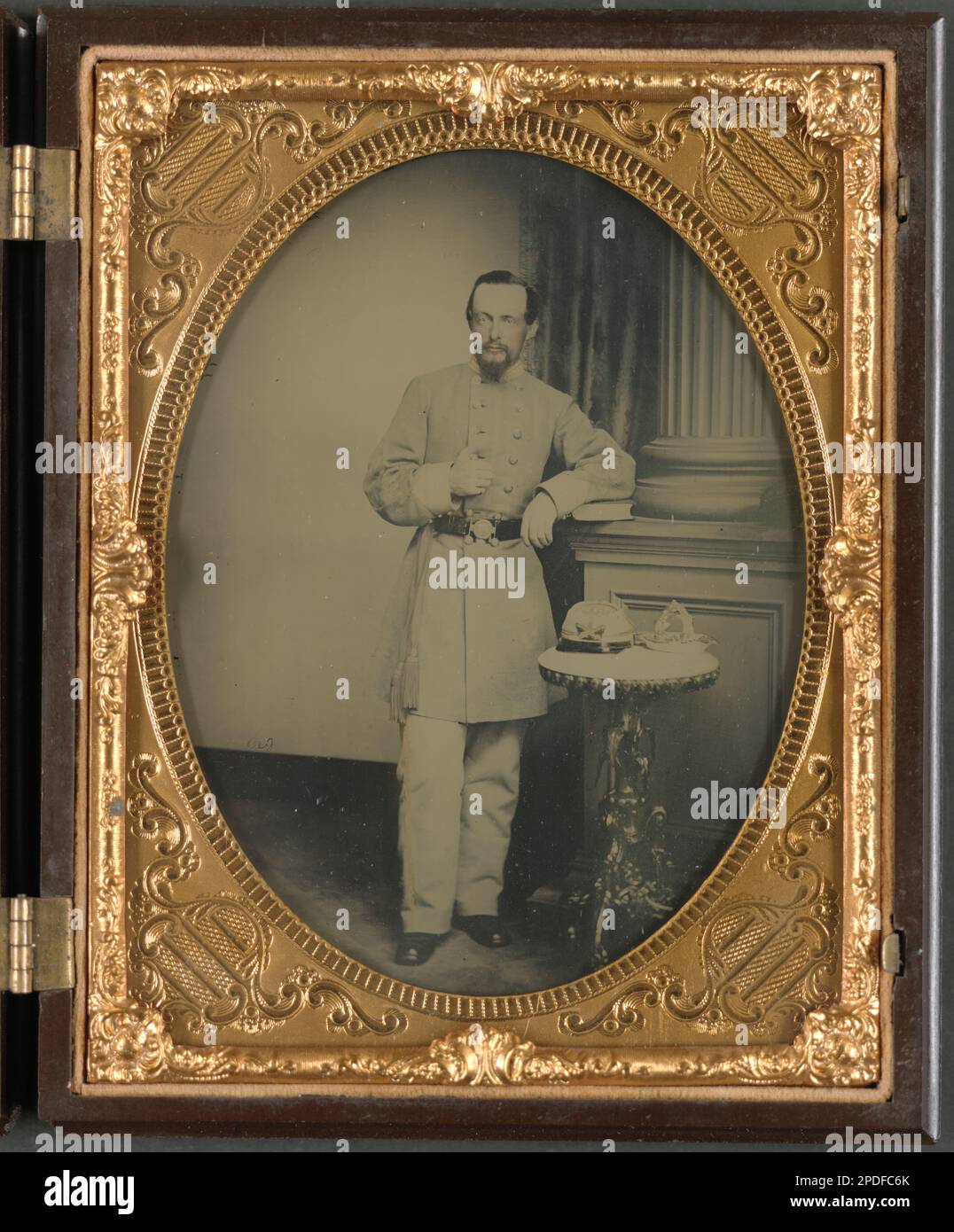 Captain George Riggs Gaither of K Company, 1st Virginia Cavalry. Captain George Riggs Gaither of K Company, 1st Virginia Cavalry Stock Photo
