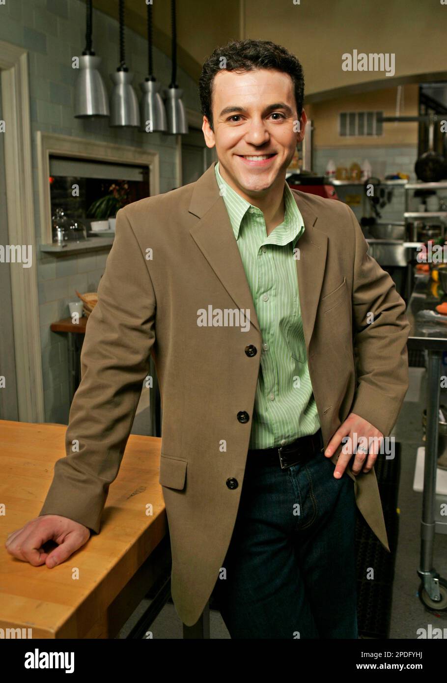 Actor Fred Savage poses on the set of the ABC sitcom 