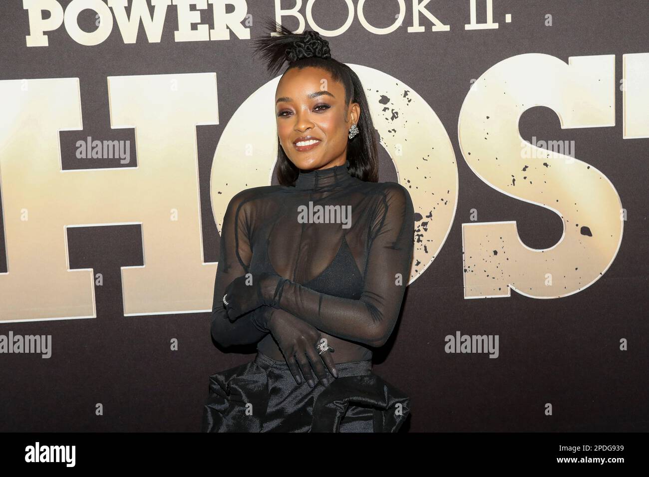 Actor LaToya Tonodeo attends the STARZ television series 