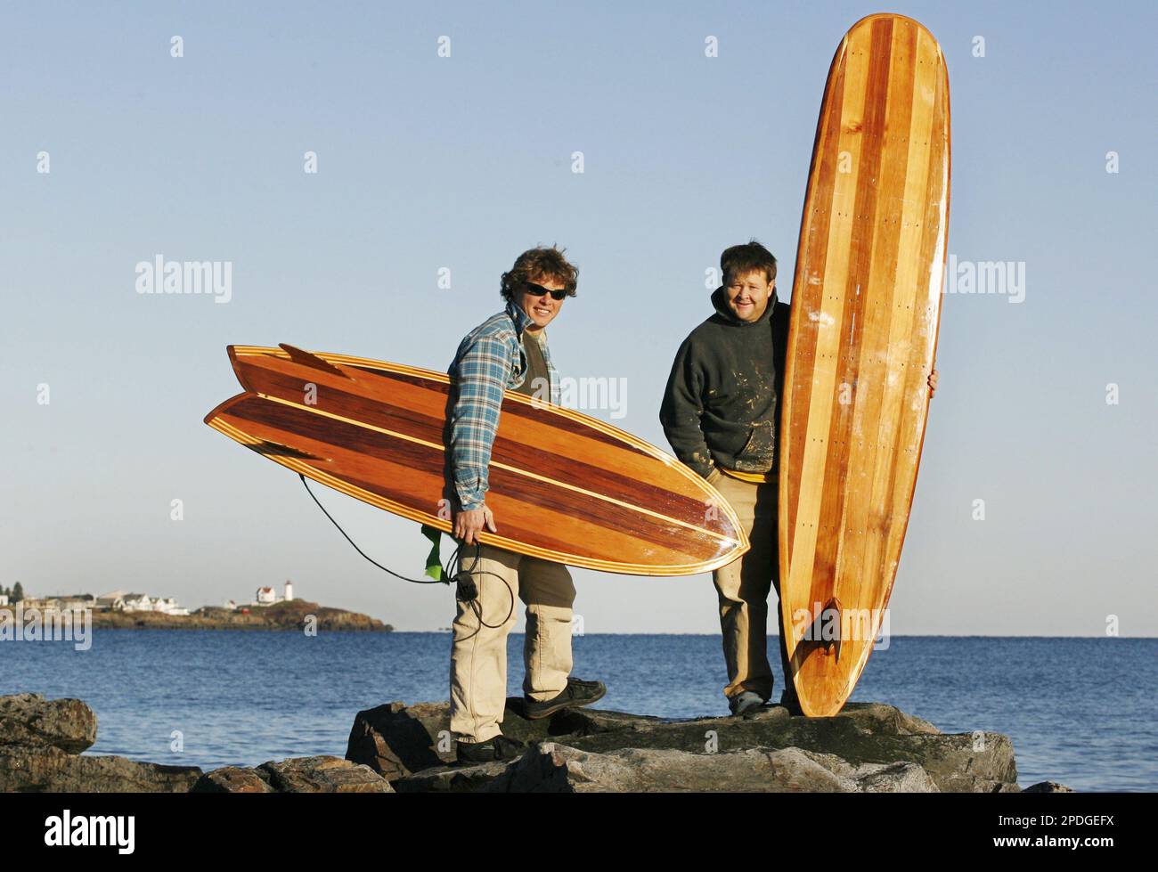 Rich Blundell left and Mike LaVecchia pose Thursday Dec. 8