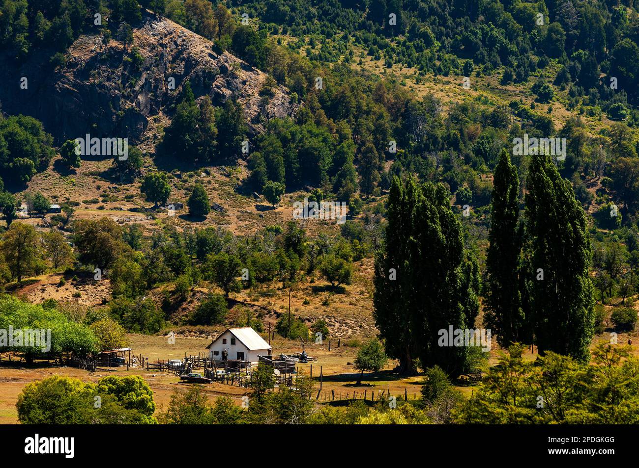 Rural life on the beautiful Ruta de Los Siete Lagos or Route of Seven ...