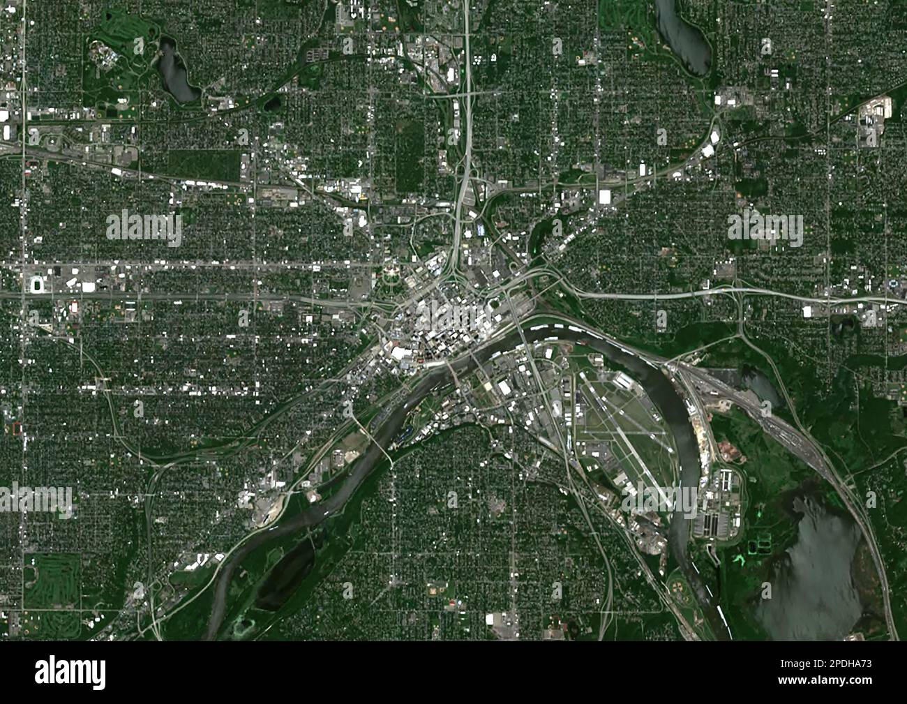 Saint Paul, Minnesota map with satellite view