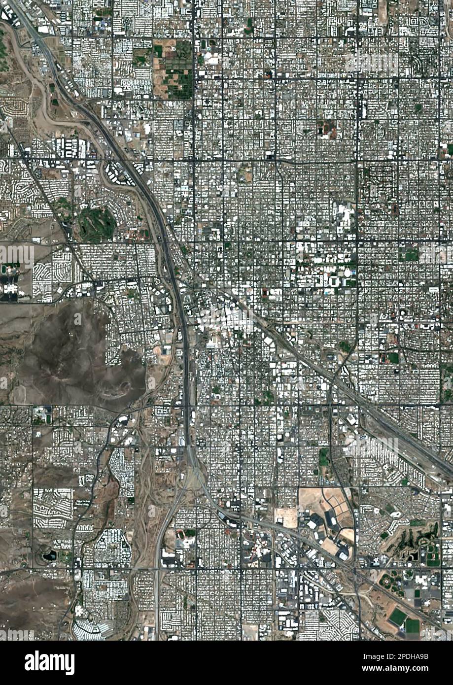Tucson, Arizona, USA, satellite image Stock Photo - Alamy