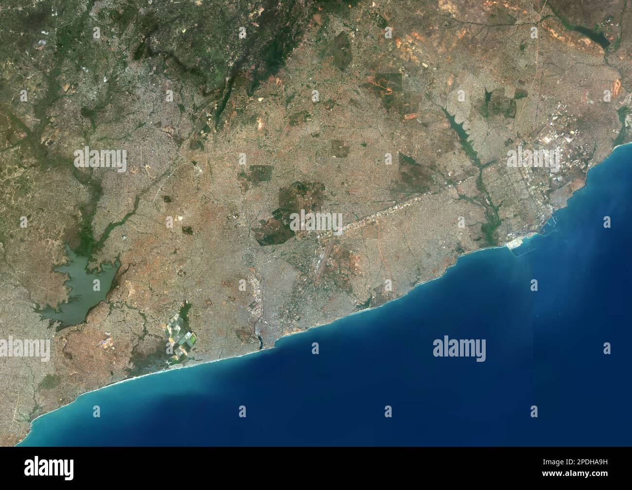 Accra, Ghana, satellite image Stock Photo Alamy
