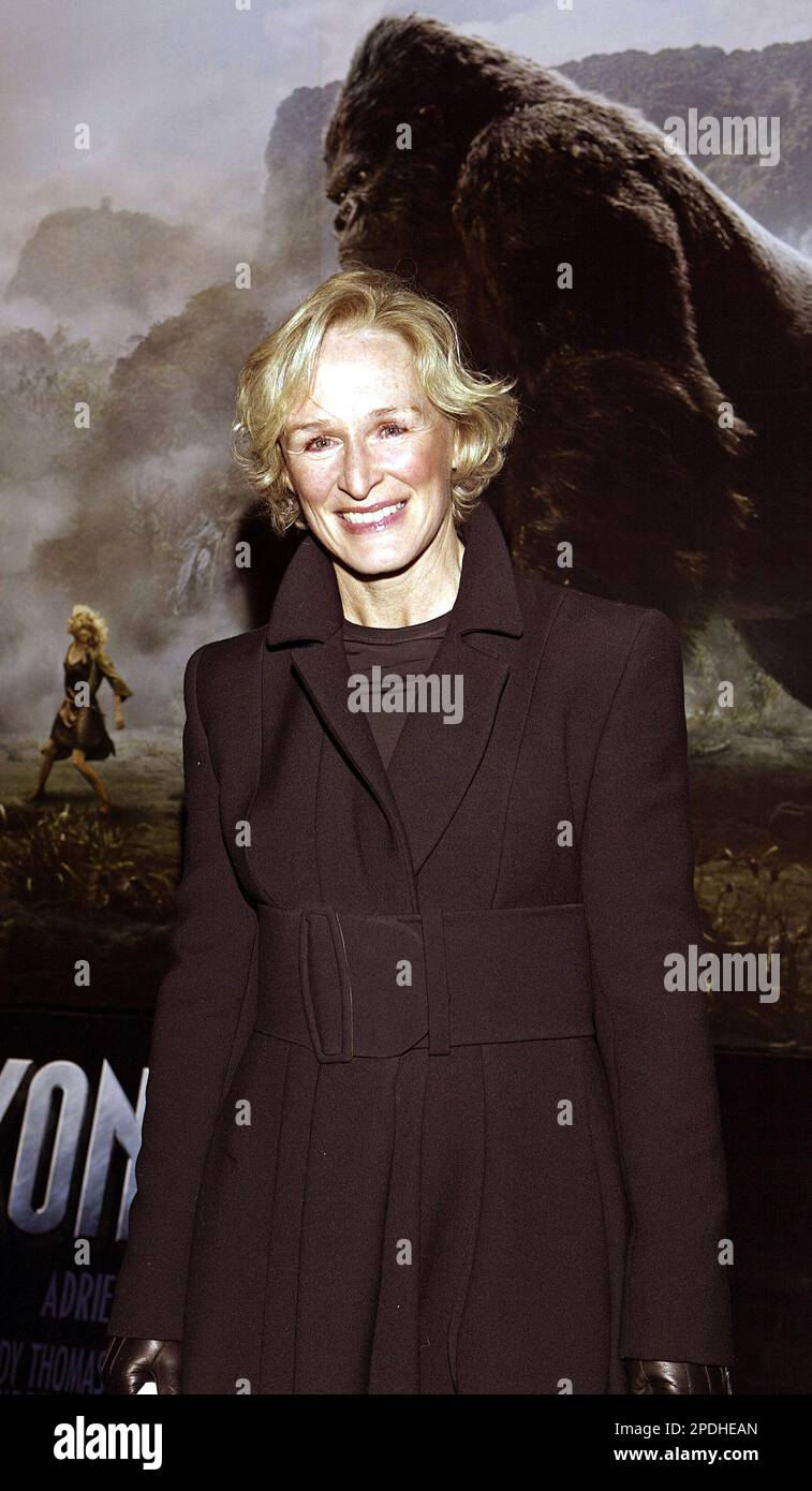 Actress Glenn Close poses for photographers at the world premiere of ...